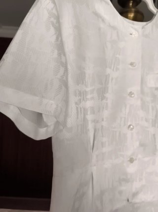 Blusa manga corta blanca