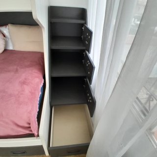 Cama litera con almacenaje