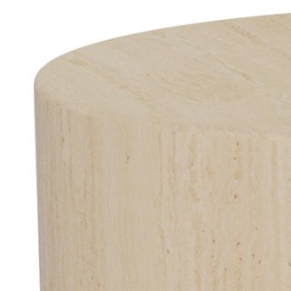 DICE Mesa Centro Madera Set 2 beige Travertine