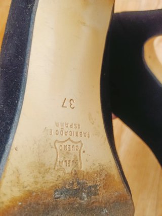 Tacones Casetta Vintage Azul Talla 37