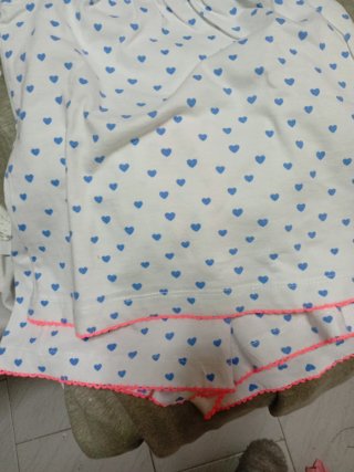 Pijama corto verano niña corazones