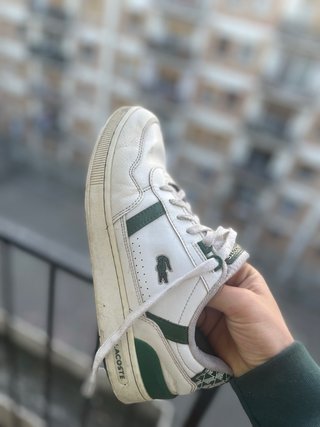 Zapatillas Lacoste Blancas y Verdes