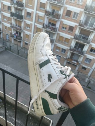 Zapatillas Lacoste Blancas y Verdes