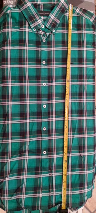 Camisa cuadros Roberto Verino verde XXL