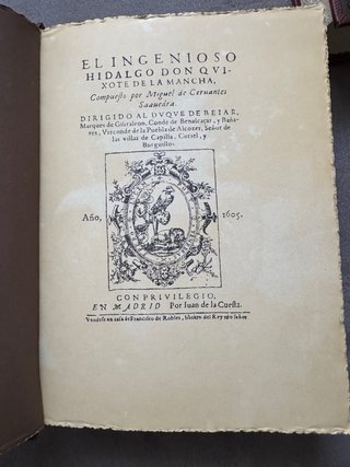 Libros antiguos,Don Quijote de la Mancha