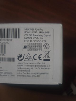 Caja Huawei P30 Pro