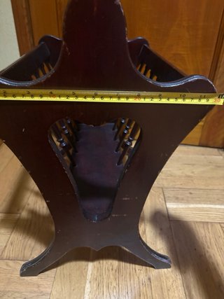 Revistero vintage madera oscura