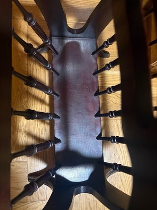 Revistero vintage madera oscura