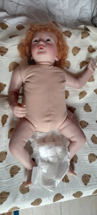 Muñeca Reborn realista pelo rojo REBAJADO!!!