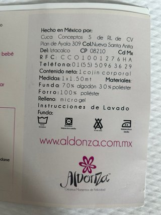 Cojín de lactancia Centro Médico ABC