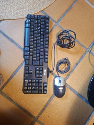 Teclado y Ratón Dell Negros