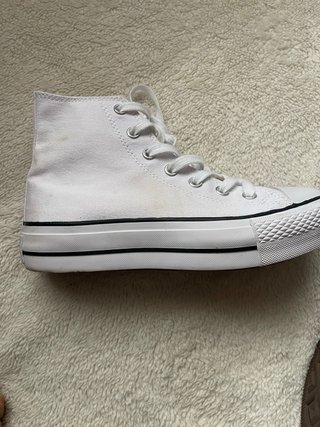 Zapatillas Converse plataforma blancas talla 39