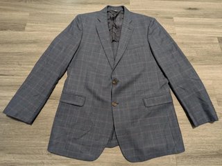 Blazer Brooks Brothers cuadros azul marino