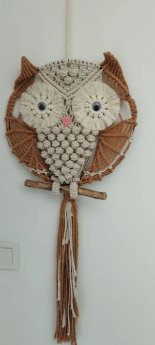 Búho Macramé Hecho a Mano