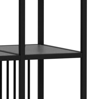 Estantería STRINGTON Negra Madera y Metal