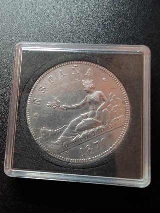 Lote 5 pesetas  monedas antiguas España