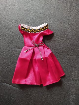 Vestido Barbie Rosa Corto