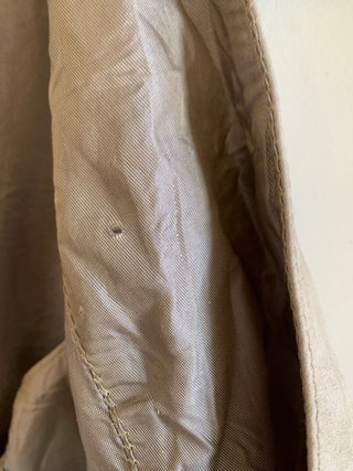 Chaleco Ante Gris Vintage Caramelo 1970