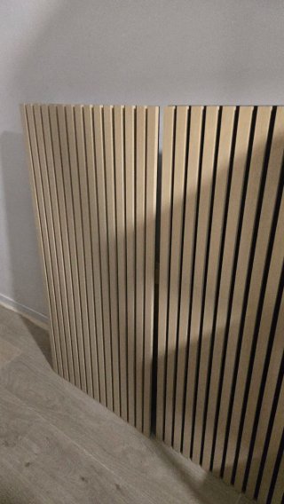5 Paneles acústicos decorativos de madera (listone