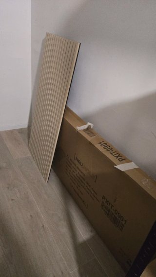 5 Paneles acústicos decorativos de madera (listone