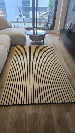 5 Paneles acústicos decorativos de madera (listone