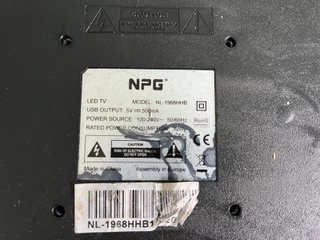 Televisor LED NPG 19"