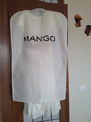 Vestido blanco comunión lazo rosa