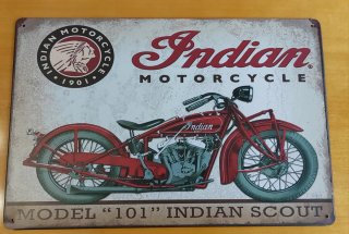 3 Placas Metálicas Decorativas Motos Indian.