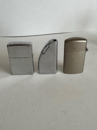 Lote 3 encendedores tipo Zippo
