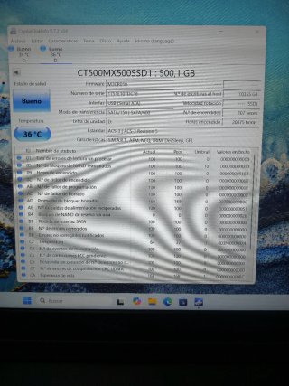 Disco SSD Crucial 500GB