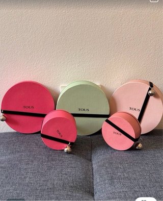 Cajas Tous (Verde y Rosa)