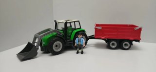 Lote 3 tractores y remolques Playmobil
