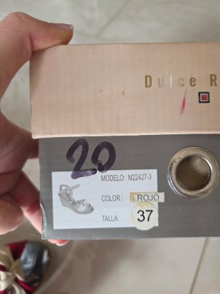 Cuñas Dulce Rubio Rojas Talla 37