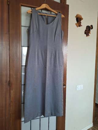 Vestido gris para boda talla única
