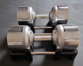 Mancuernas Ajustables Lullax PLATINUM 41 + stand