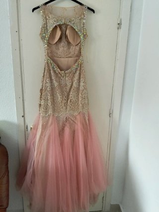 Vestido de fiesta dorado