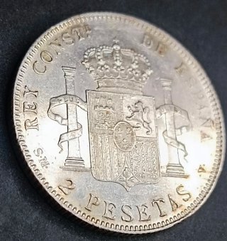 2 Pesetas Alfonso XIII 1905 SC
