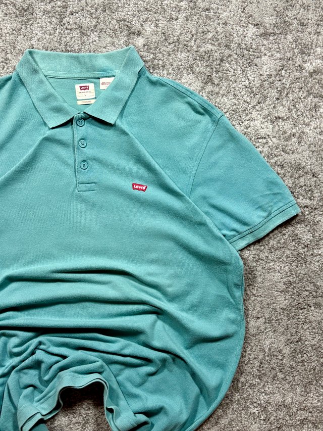 Polo Levi's Standard verde agua talla L