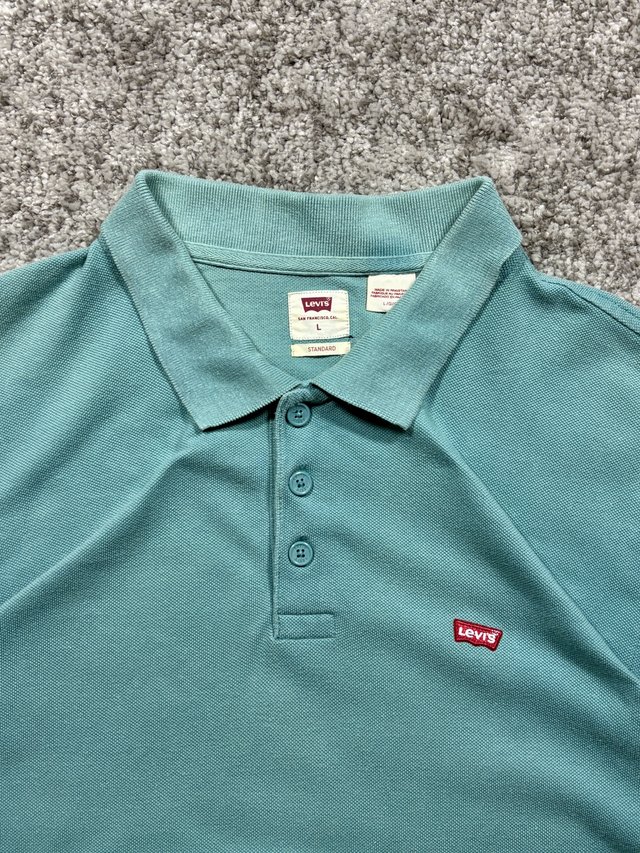 Polo Levi's Standard verde agua talla L