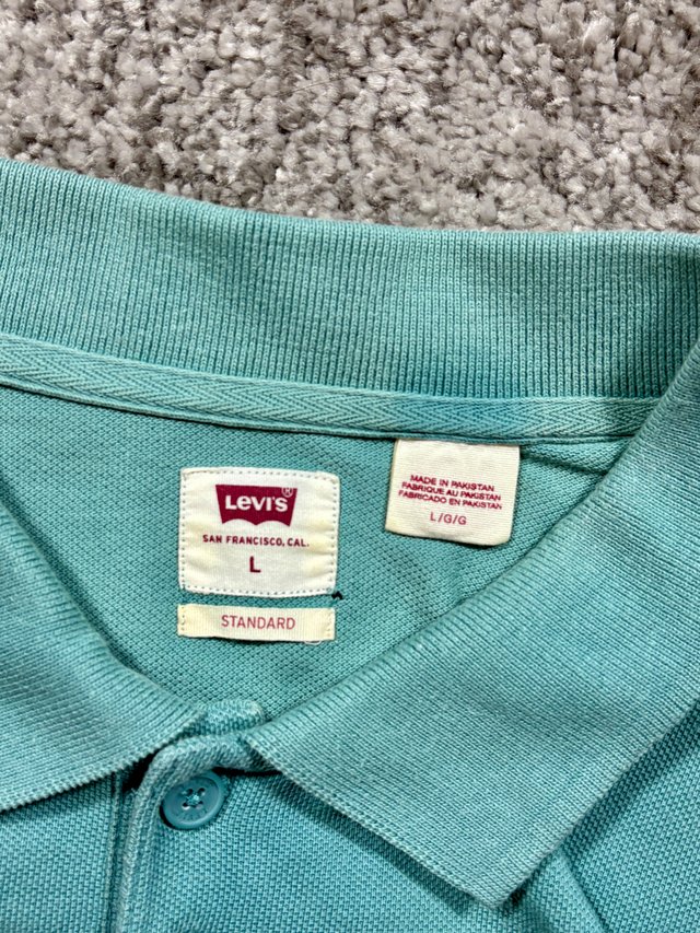 Polo Levi's Standard verde agua talla L