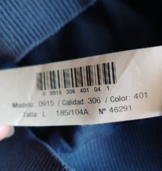 Jersey Azul Cuello Pico Massimo Dutti
