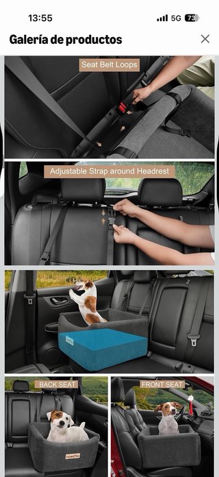 Asiento elevador coche para perro PAWBOSE