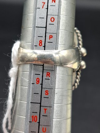 Anillo japones en Plata y Porcelana Toshikane