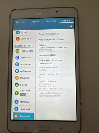 Tablet Samsung Blanca