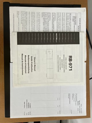 Etapa de Potencia Rotel RB-971 Negra