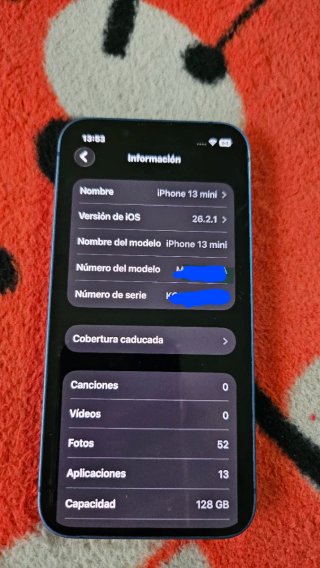 iPhone 13 mini-128 gb-89% bateria
