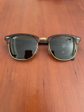 Óculos Ray-Ban Clubmaster Torto Dourado