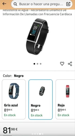 Pulsera Actividad KuanDar Negra