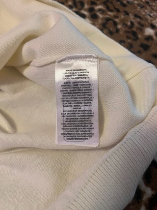 Maglione Ralph Lauren Mezza Zip Bianco Taglia L