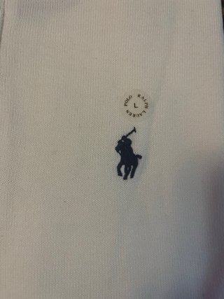 Maglione Ralph Lauren Mezza Zip Bianco Taglia L